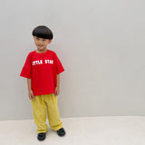 Little Star Relaxed Tee - Red/White