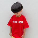 Little Star Relaxed Tee - Red/White