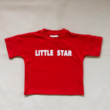 Little Star Relaxed Tee - Red/White