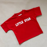Little Star Relaxed Tee - Red/White