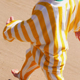 Haze Terry Towel Striped Set - Yellow