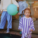 Haze Terry Towel Striped Set - Lilac