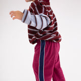 Monty Racer Pants - Wine/Navy