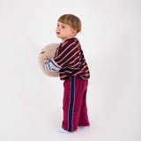 Monty Racer Pants - Wine/Navy
