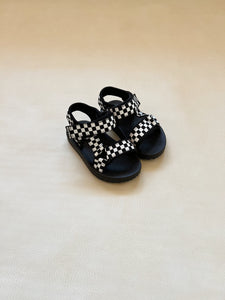 Olympia Velcro Sandals - Checkerboard