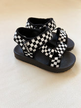 Load image into Gallery viewer, Olympia Velcro Sandals - Checkerboard