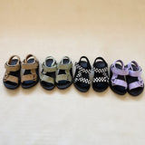 Olympia Velcro Sandals - Lilac