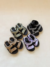 Load image into Gallery viewer, Olympia Velcro Sandals - Checkerboard