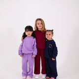 Oslo Wide Leg Tracksuit - Lilac