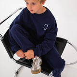 Oslo Wide Leg Tracksuit - Navy