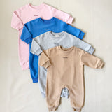 Otto Puff Circle Logo Romper - Ocean