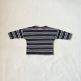Penn Stripe Cotton Long Sleeve Tee - Chocolate Rugby Stripe