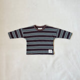 Penn Stripe Cotton Long Sleeve Tee - Chocolate Rugby Stripe
