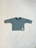 Penn Stripe Cotton Long Sleeve Tee - Forest Stripe