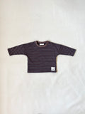 Penn Stripe Cotton Long Sleeve Tee - Mocha Stripe