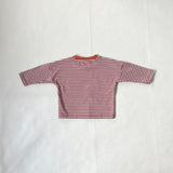 Penn Stripe Cotton Long Sleeve Tee - Terracotta Stripe
