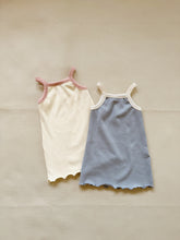 Load image into Gallery viewer, Elsie Mini Ribbed Dress - Lemon/Bubblegum