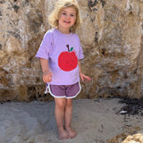 Apple Relaxed Tee - Lilac