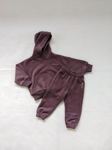 Quinn Hoodie Tracksuit - Cocoa/Cream