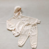 Quinn Hoodie Tracksuit - Cream/Cocoa