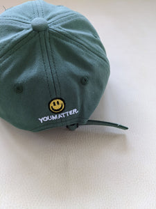 Smiley Embroidery Cap - Forest