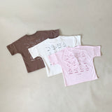 Stars Relaxed Tee - Pink/Red