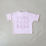 Stars Relaxed Tee - Pink/Red