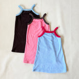 Stevie Terry Towelling Dress - Powder Blue/Red (ONLINE EXCLUSIVE)