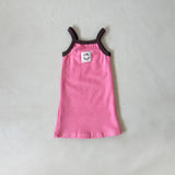 Stevie Terry Towelling Dress - Pink/Dark Chocolate