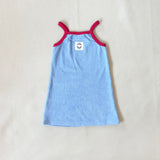 Stevie Terry Towelling Dress - Powder Blue/Red (ONLINE EXCLUSIVE)