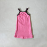 Stevie Terry Towelling Dress - Pink/Dark Chocolate