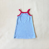 Stevie Terry Towelling Dress - Powder Blue/Red (ONLINE EXCLUSIVE)