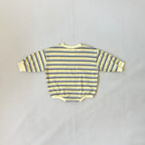 Mattie Stripe Cotton Bodysuit - Yellow Stripe