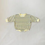 Mattie Stripe Cotton Bodysuit - Yellow Stripe