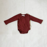 Suvi Waffle Cotton Bodysuit - Burnt Umber