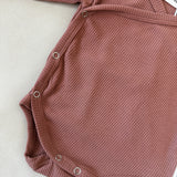 Suvi Waffle Cotton Bodysuit - Clay