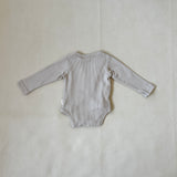 Suvi Waffle Cotton Bodysuit - Oat