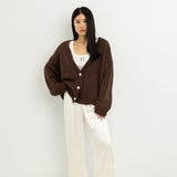 Adult Maeve Knit Cardigan - Chocolate