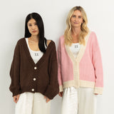 Adult Maeve Knit Cardigan - Chocolate