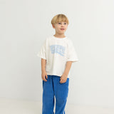 Parker Numbers Relaxed Tee - White/Blue