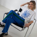 Women's Bloom Relaxed Tee - White/Blue