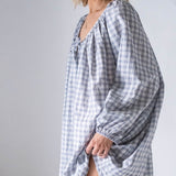 Women's Aimee Check Dress - Blue/White/Grey Check