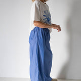 Women's Celia Cotton Stripe Pants - Deep Blue Stripe
