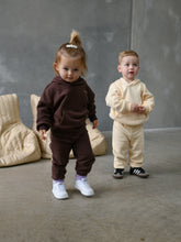 Load image into Gallery viewer, Quinn Hoodie Tracksuit - Cream/Cocoa