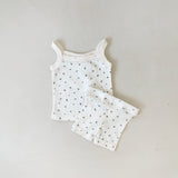 Vivi Rib Pointelle Set - Floral