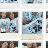 Adult Bloom Relaxed Tee - White/Forest