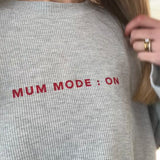 Women's Mum Mode On Top - Grey Marle