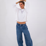 Women's Mum Mode On Top - White