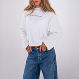 Women's Mum Mode On Top - White