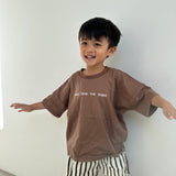 Stars Relaxed Tee - Mocha/White